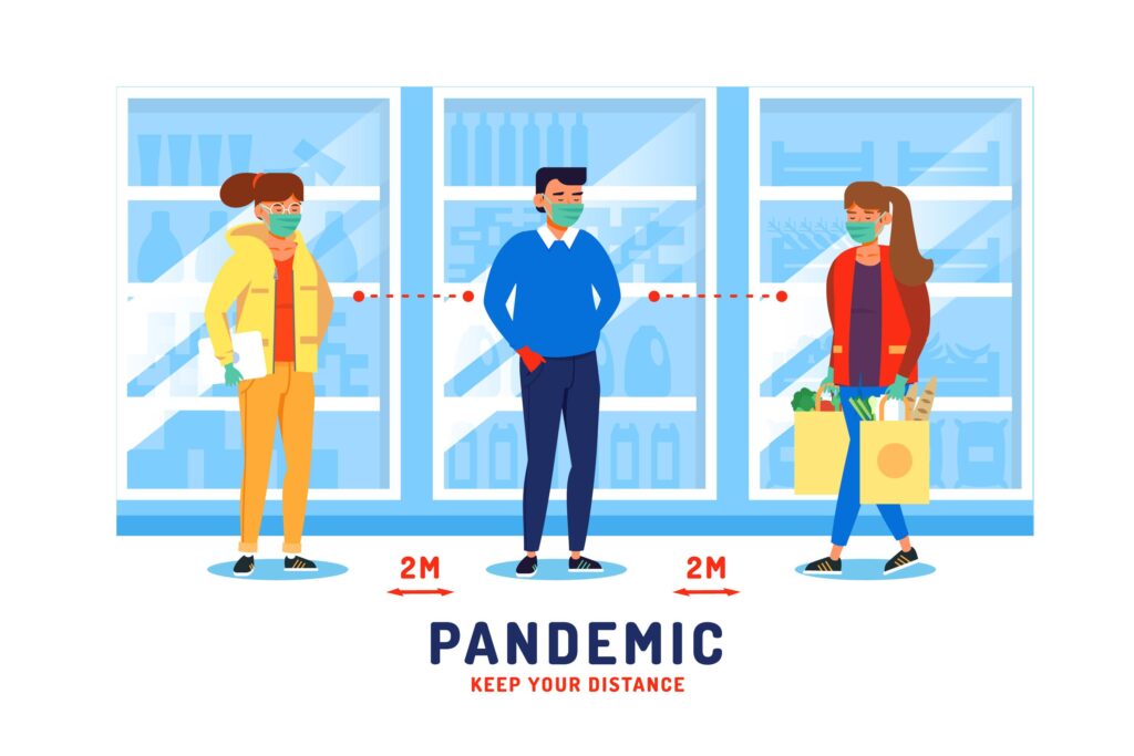 maintain social distancing for better safety