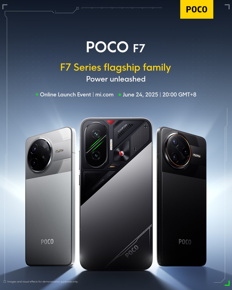 Representational image poco f7 launch on june 24 2025
